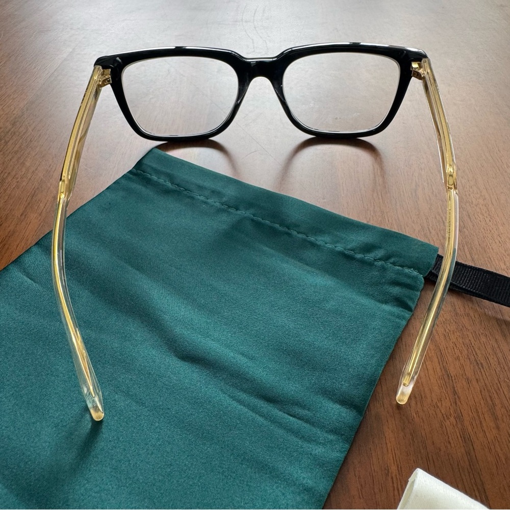 Gucci GG0560ON Square Eyeglasses 55mm Black Crystal Designer Optical Frames - Picture 14 of 16